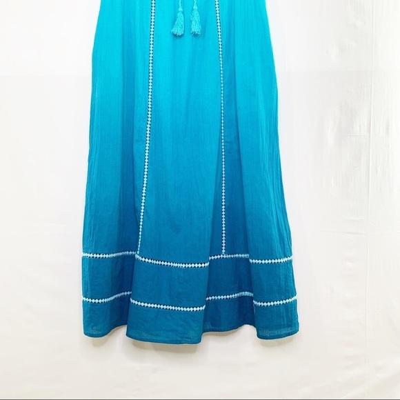 Only Necessities Blue Maxi Beach Dress Size 14/16 - Picture 2 of 7